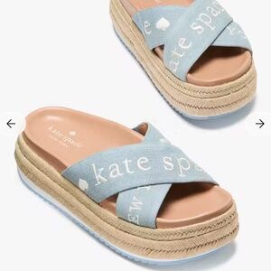 New🩵Kate Spade Piper Espadrille Flatform